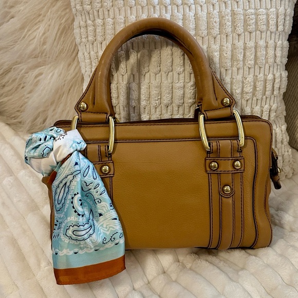 Vintage Banana Republic Camel Leather Satchel | Style 546453 | 2008 | - Picture 15 of 16